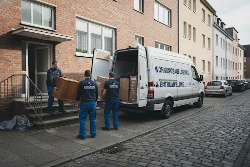 Team bei der Wohnungsauflösung
